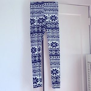 ❄️🎁 Winter theme Super soft plush leggings 🟥